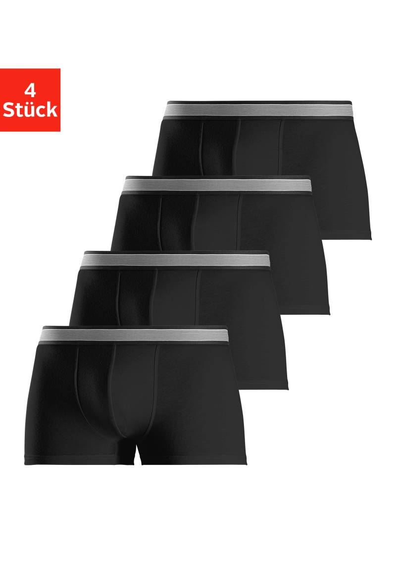 H.I.S Boxer »Boxershorts für Herren«, (Packung, 4 St.), mit gestreiftem Webbund von H.I.S