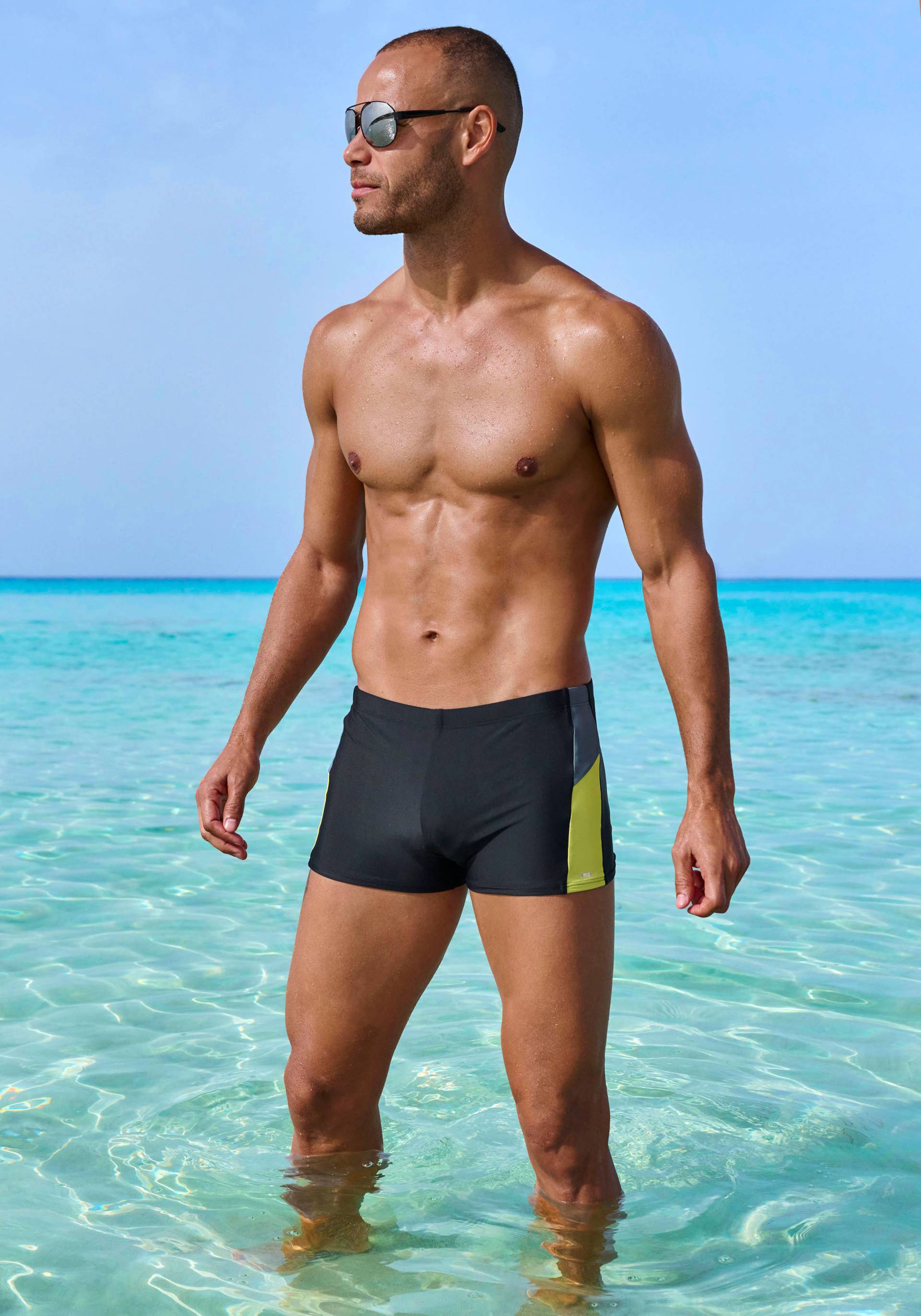 H.I.S Boxer-Badehose, im Colorblocking-Design H.I.S Boxer-Badehose, im Colorblocking-Design von H.I.S