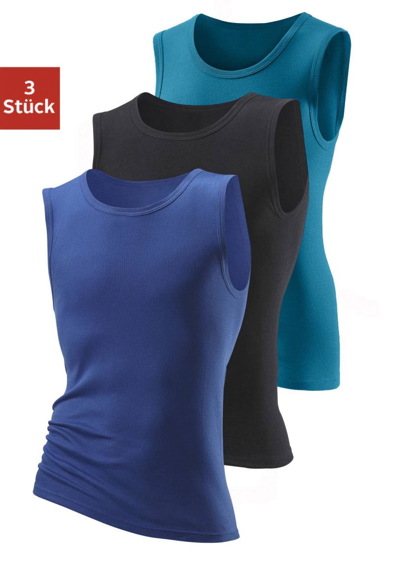 H.I.S Muscleshirt, (3 tlg.), ohne Seitennähte optimale Passform von H.I.S