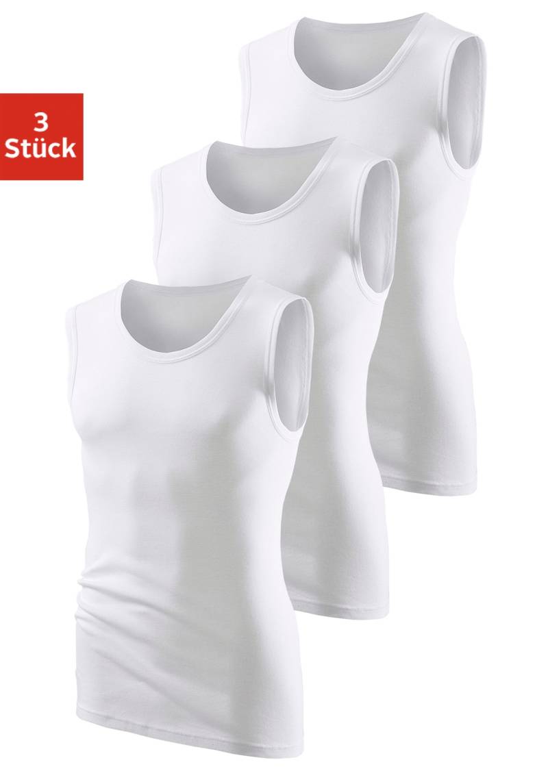 H.I.S Muscleshirt, (3 tlg.), ohne Seitennähte optimale Passform von H.I.S