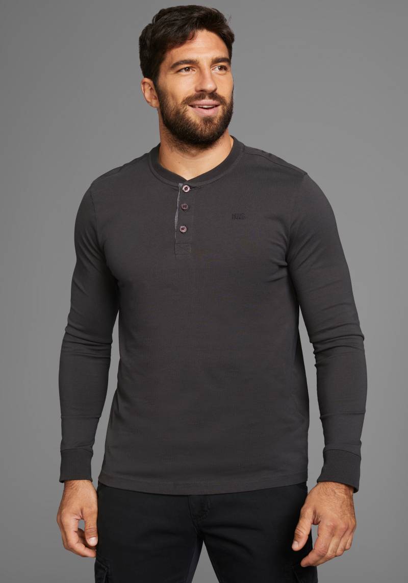 H.I.S Henleyshirt, mit Knopfleiste - NEUE KOLLEKTION von H.I.S