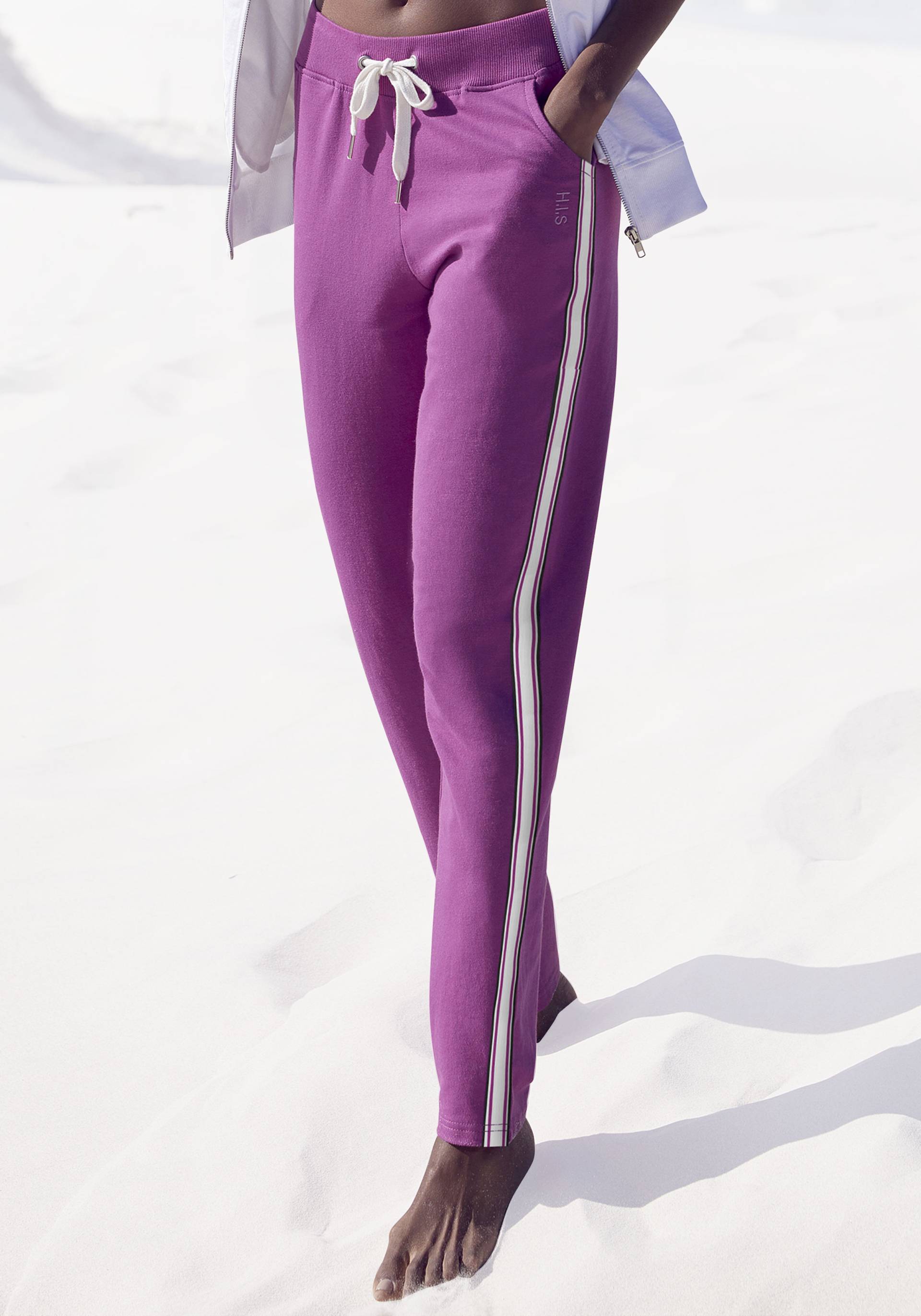 H.I.S Homewearhose, -Loungehose mit seitlichen Streifen und Eingrifftaschen, Loungewear H.I.S Homewearhose, -Loungehose mit seitlichen Streifen und Eingrifftaschen, Loungewear von H.I.S