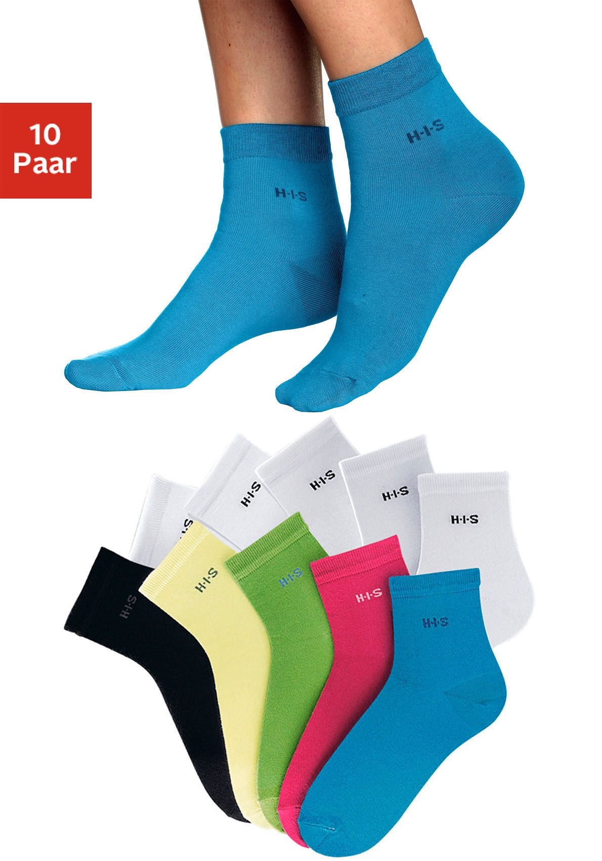 H.I.S Kurzsocken, (Set, 10 Paar) von H.I.S