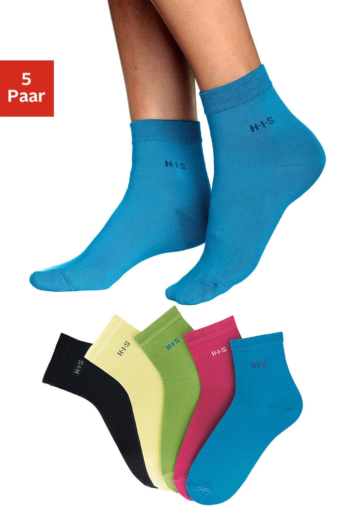 H.I.S Kurzsocken, (Set, 5 Paar) von H.I.S