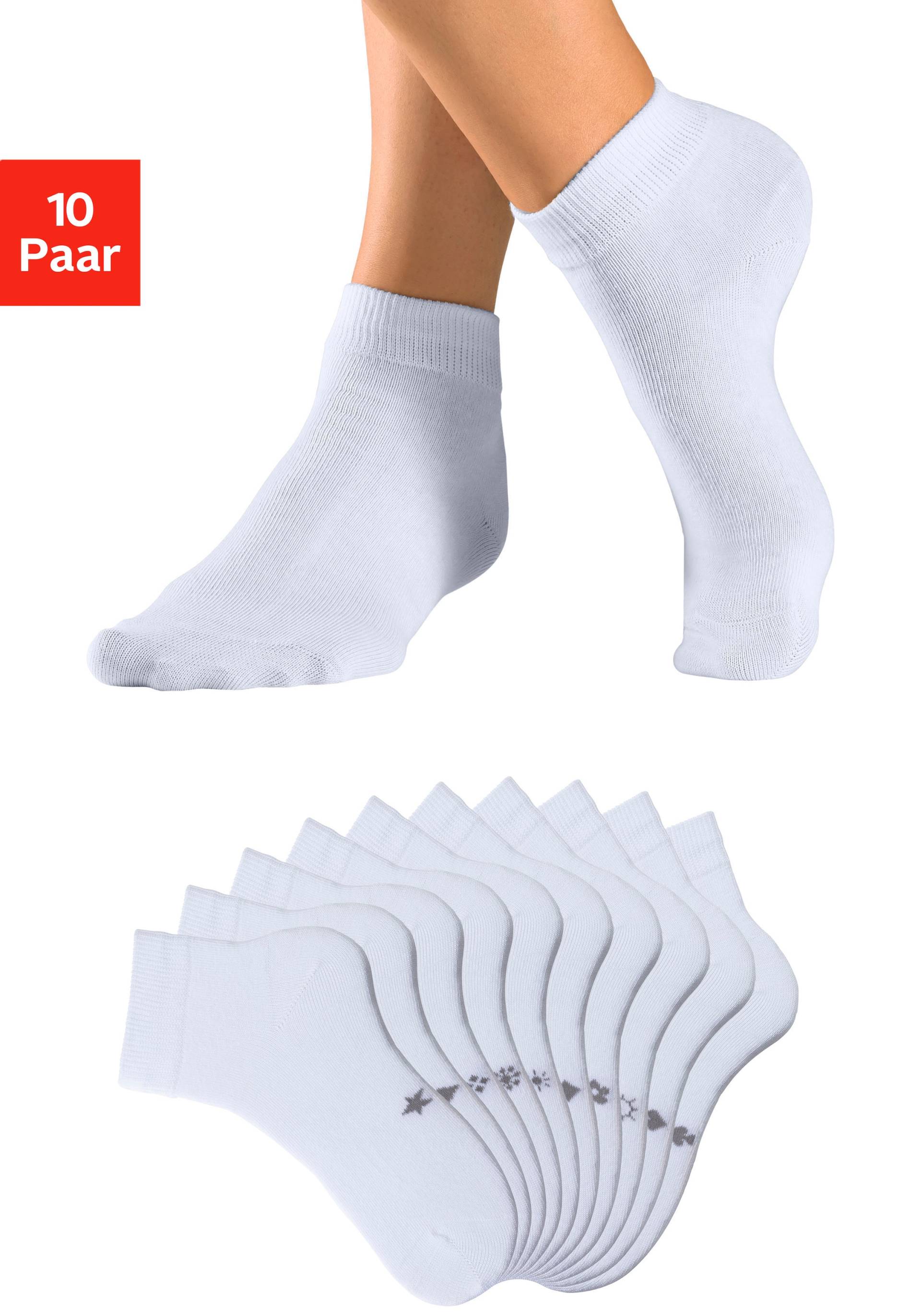 H.I.S Kurzsocken, (Packung, 10 Paar) von H.I.S