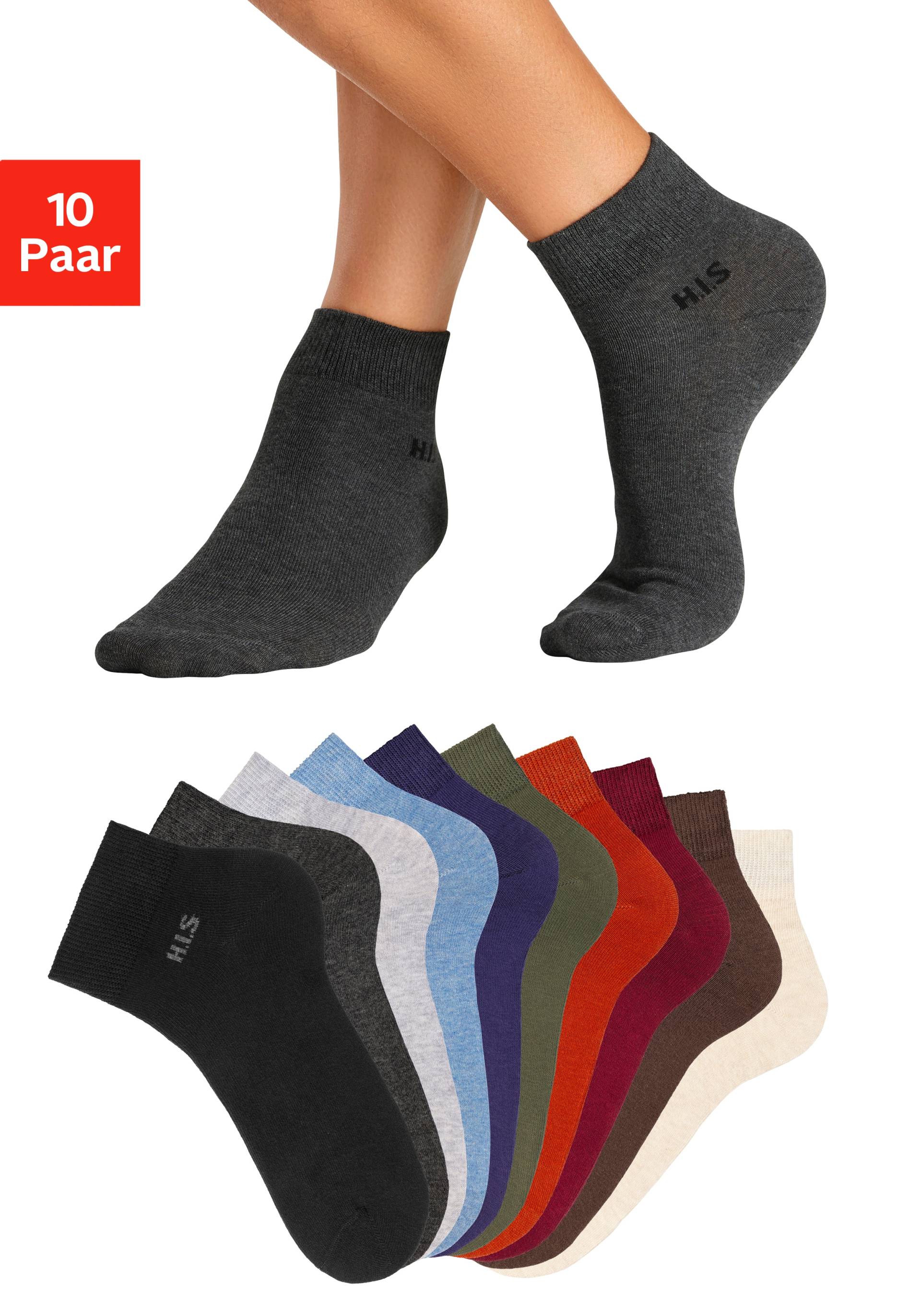 H.I.S Kurzsocken, (Packung, 10 Paar) von H.I.S