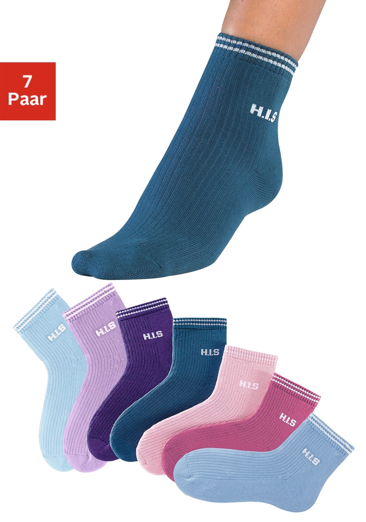 H.I.S Kurzsocken, (Set, 7 Paar) von H.I.S