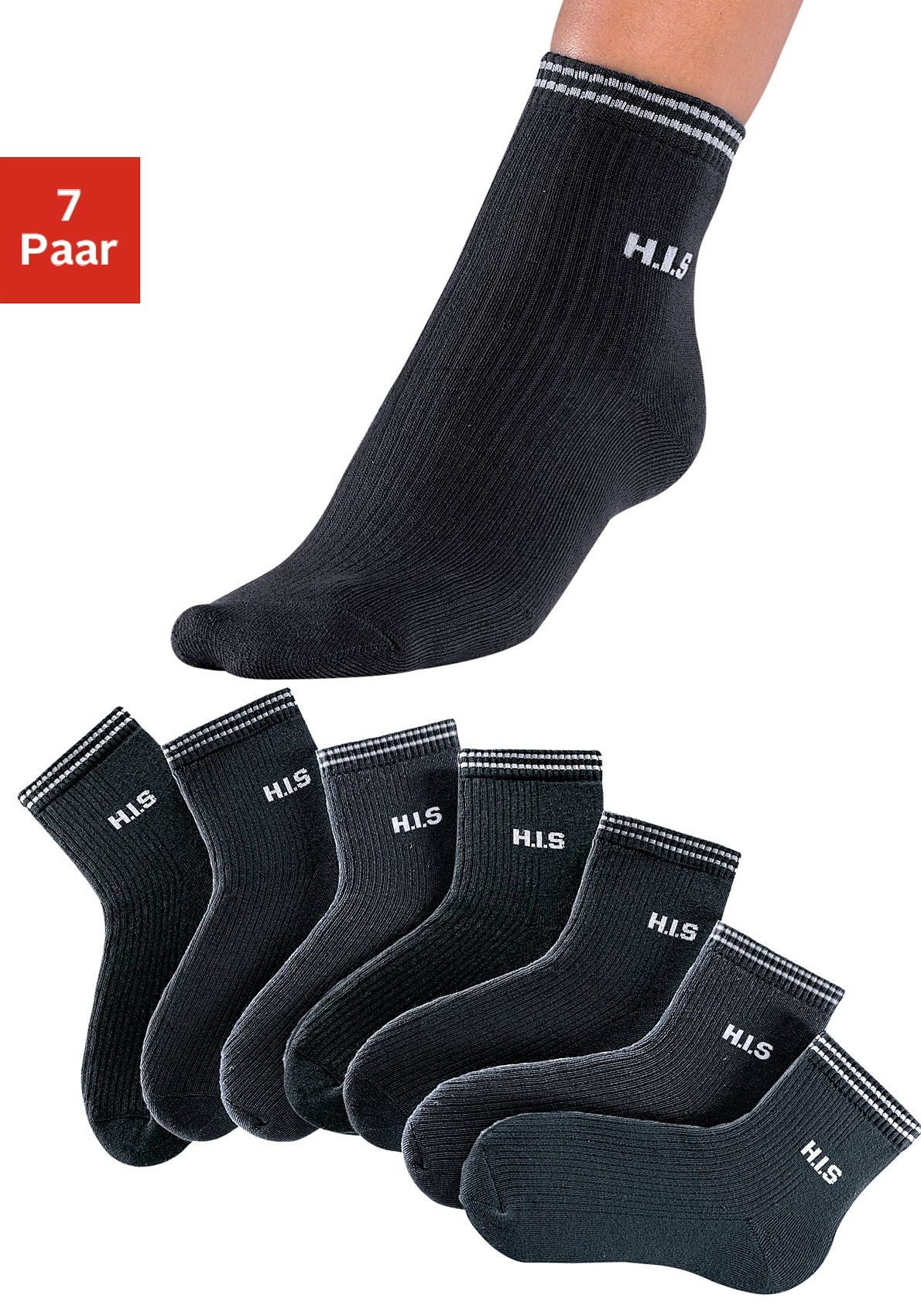 H.I.S Kurzsocken, (Set, 7 Paar) von H.I.S