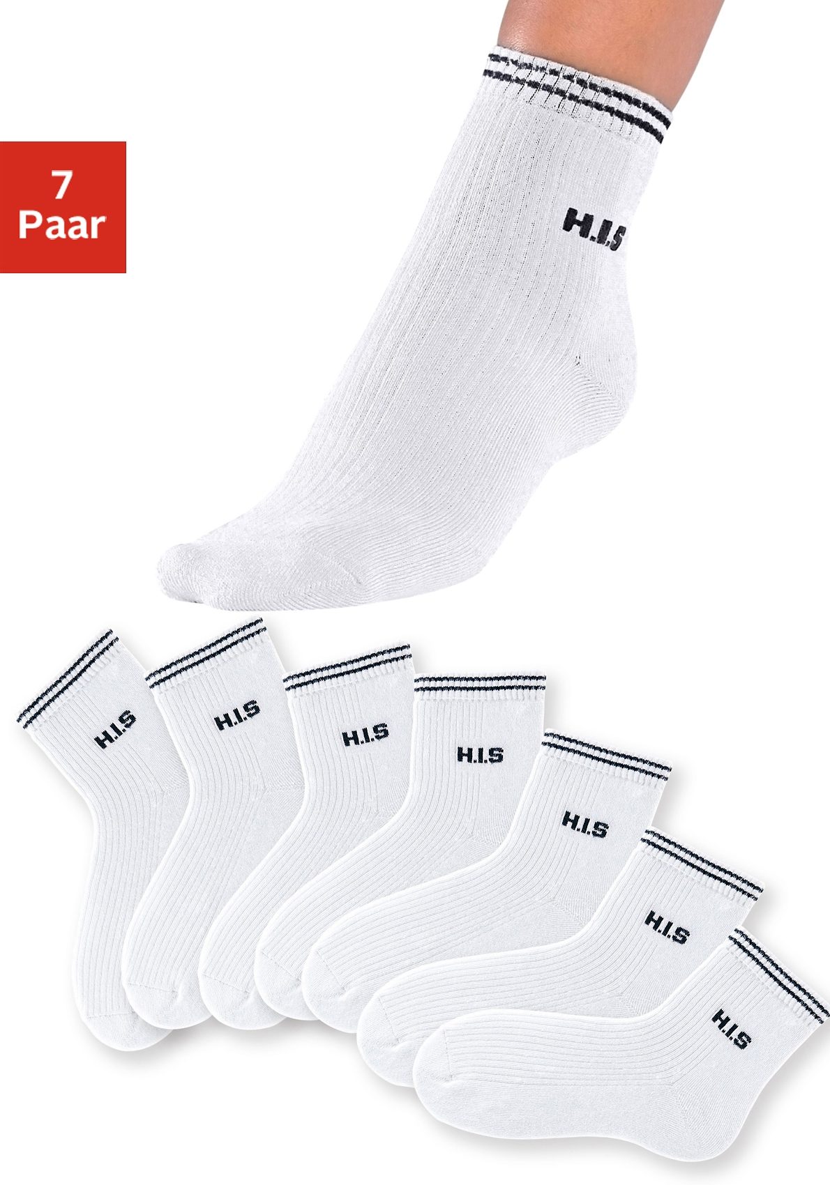 H.I.S Kurzsocken, (Set, 7 Paar) von H.I.S