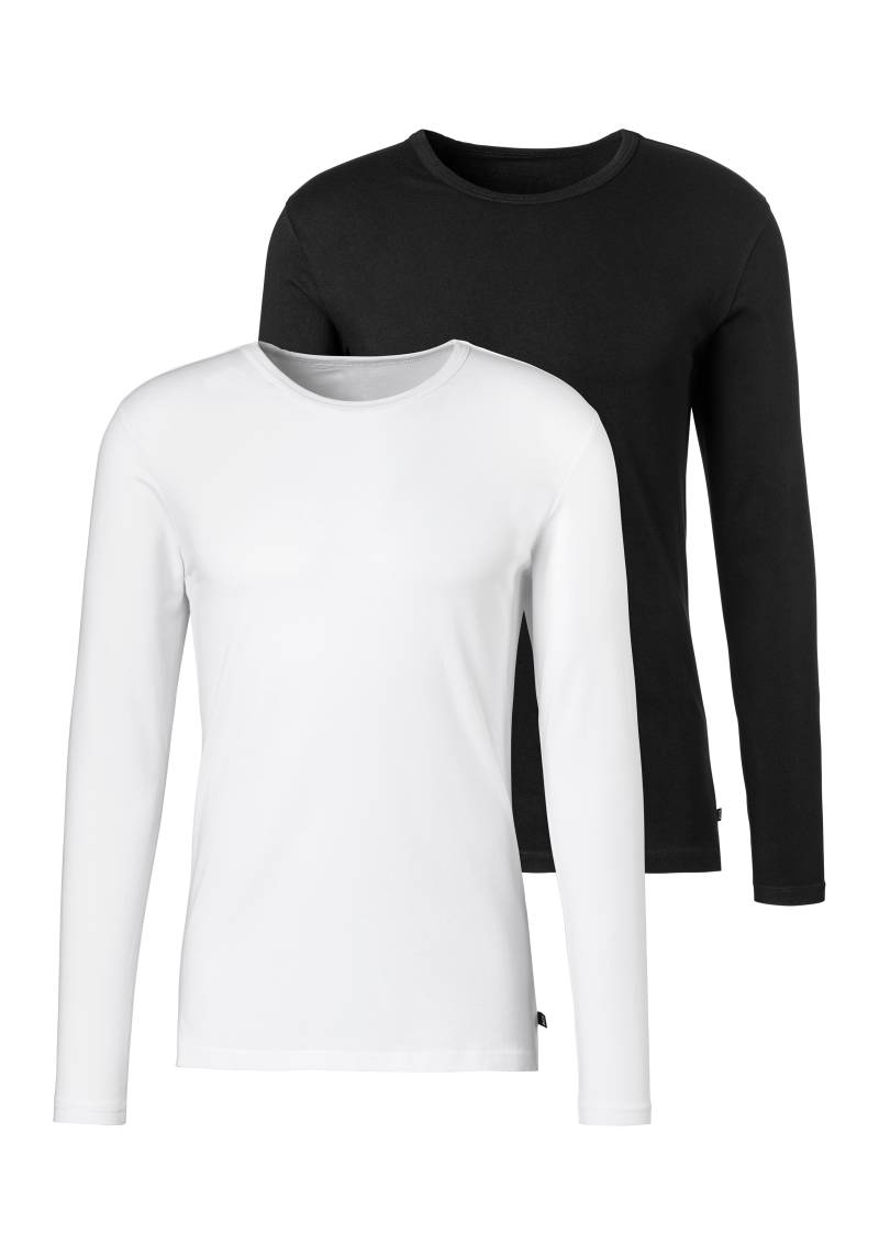 H.I.S Langarmshirt, (Packung, 2er-Pack), Doppelpack Unterziehshirt aus Baumwoll-Mix von H.I.S