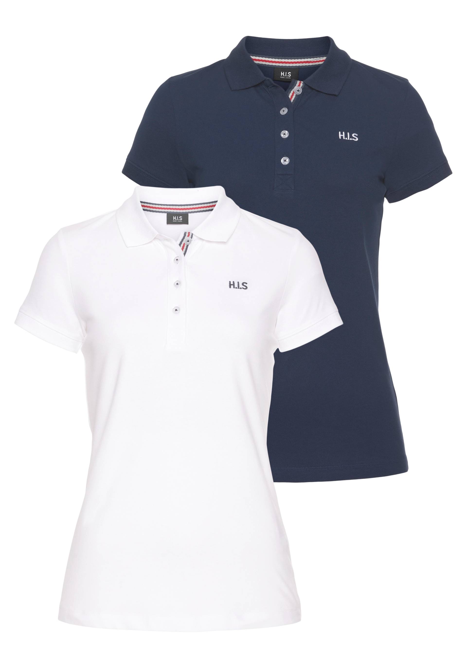 H.I.S Poloshirt, (2er-Pack), aus weicher Pique-Qualität von H.I.S