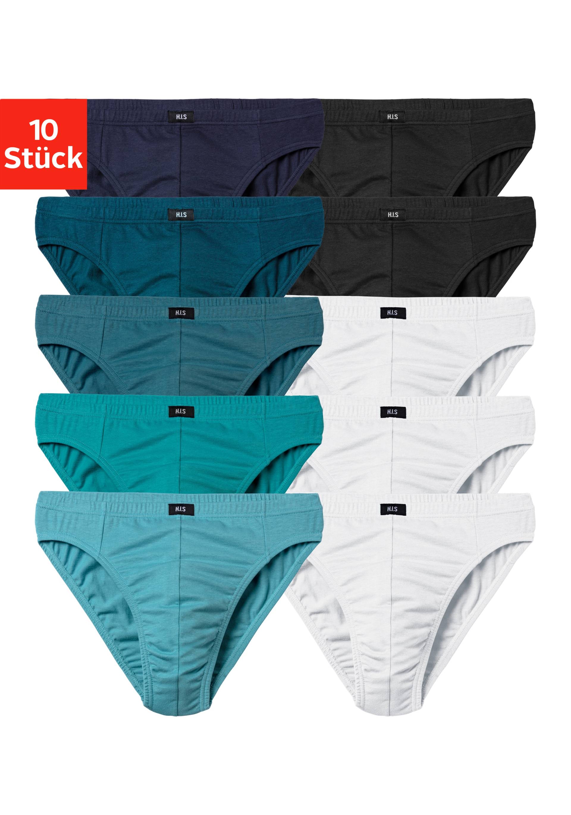 H.I.S Slip »Männer Unterhose«, (Packung, 10 St.), in Unifarben von H.I.S