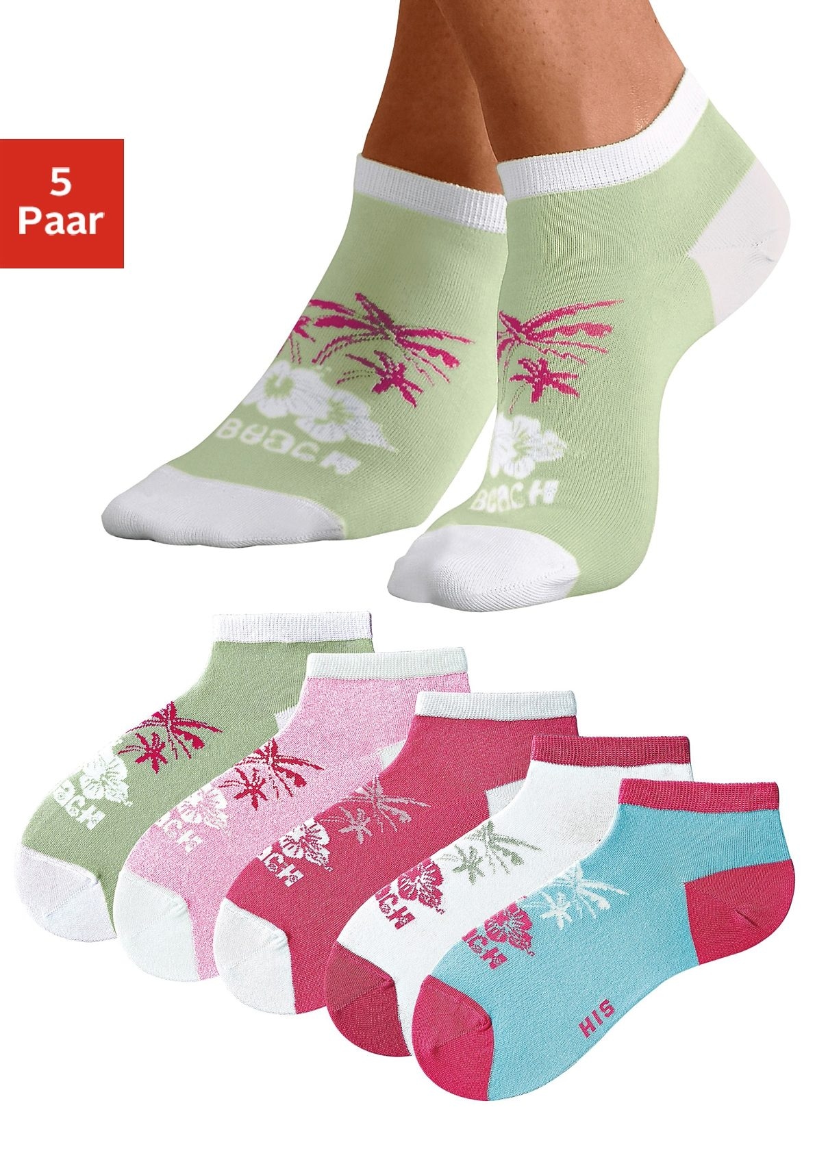 H.I.S Sneakersocken, (Set, 5 Paar) von H.I.S