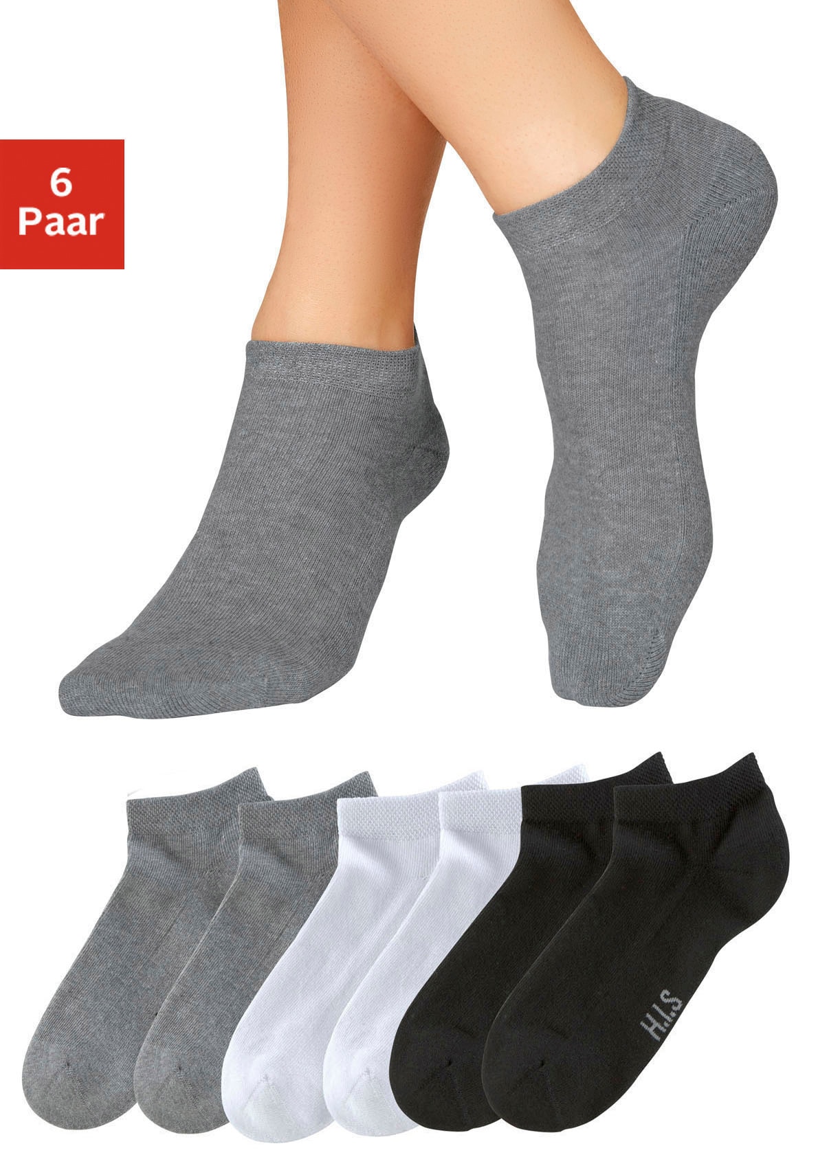 H.I.S Sneakersocken, (Set, 6 Paar) von H.I.S