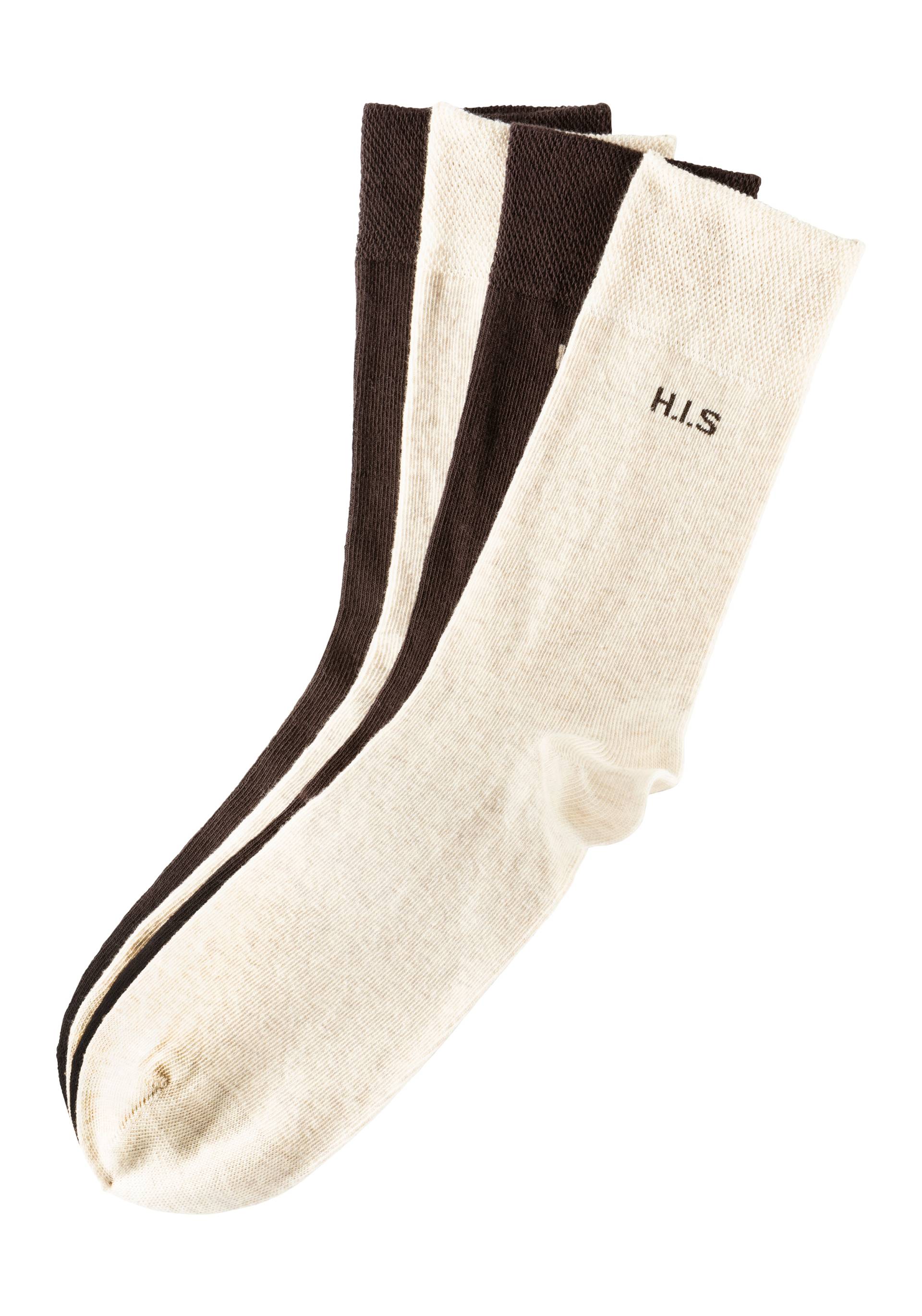 H.I.S Socken, (4 Paar), mit druckfreiem Bündchen von H.I.S