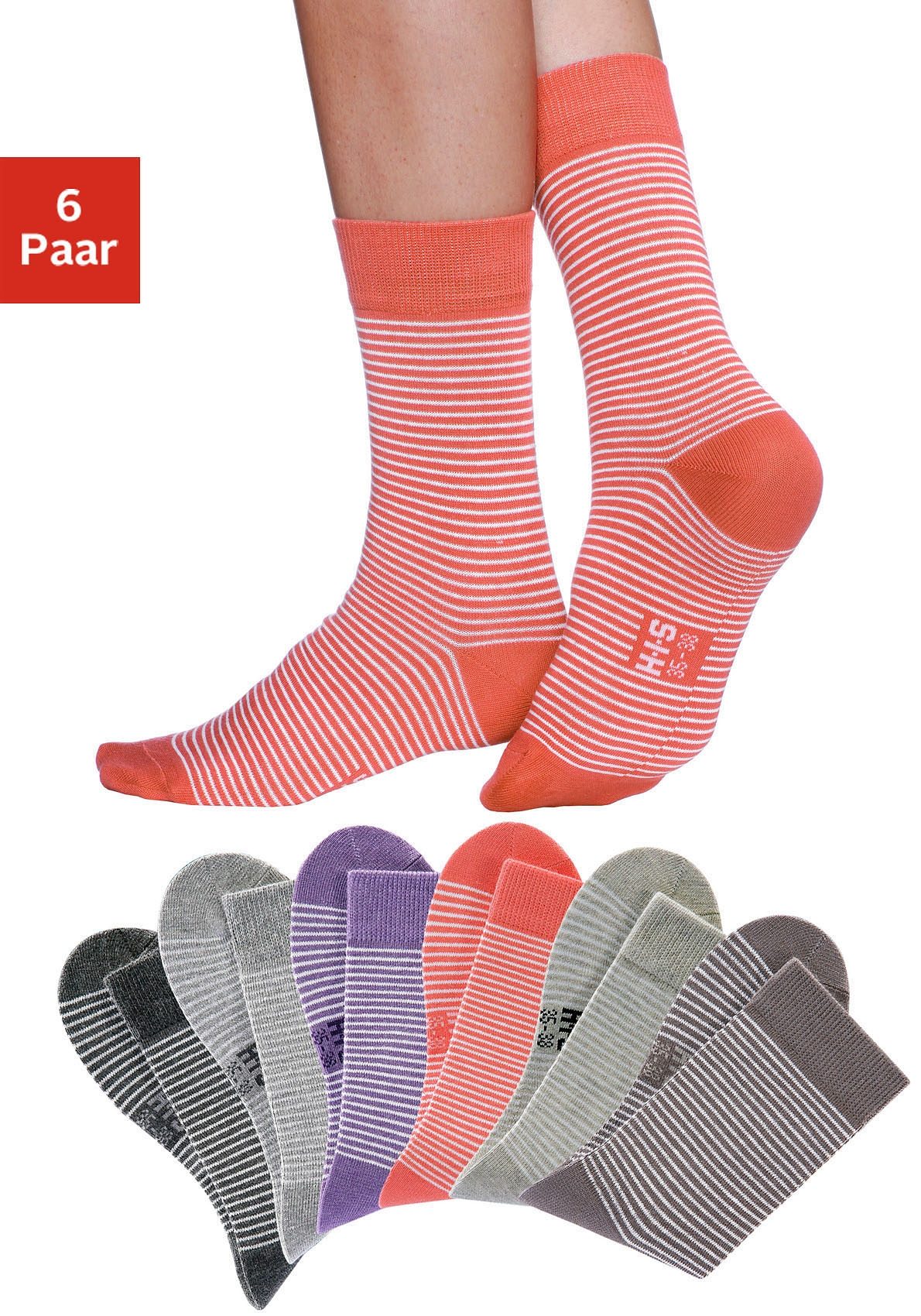 H.I.S Socken, (Set, 6 Paar) von H.I.S