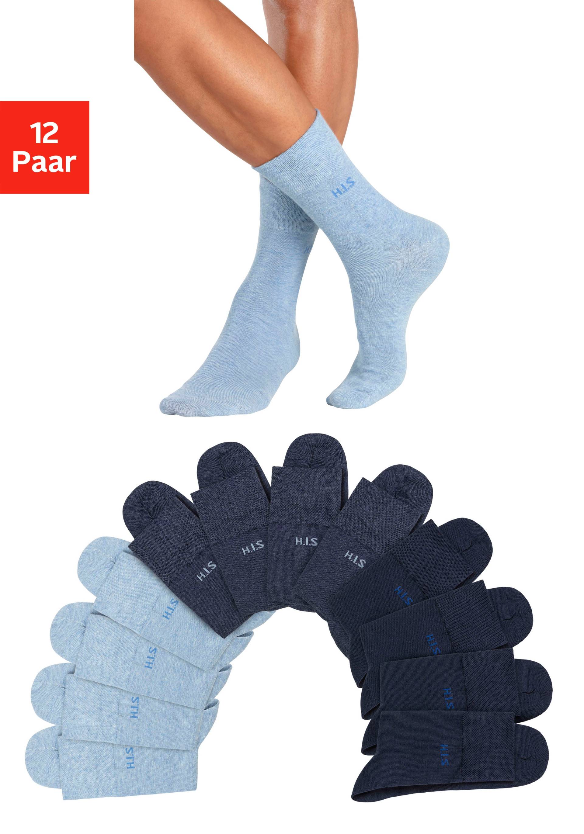 H.I.S Socken, (Packung, 12 Paar) von H.I.S