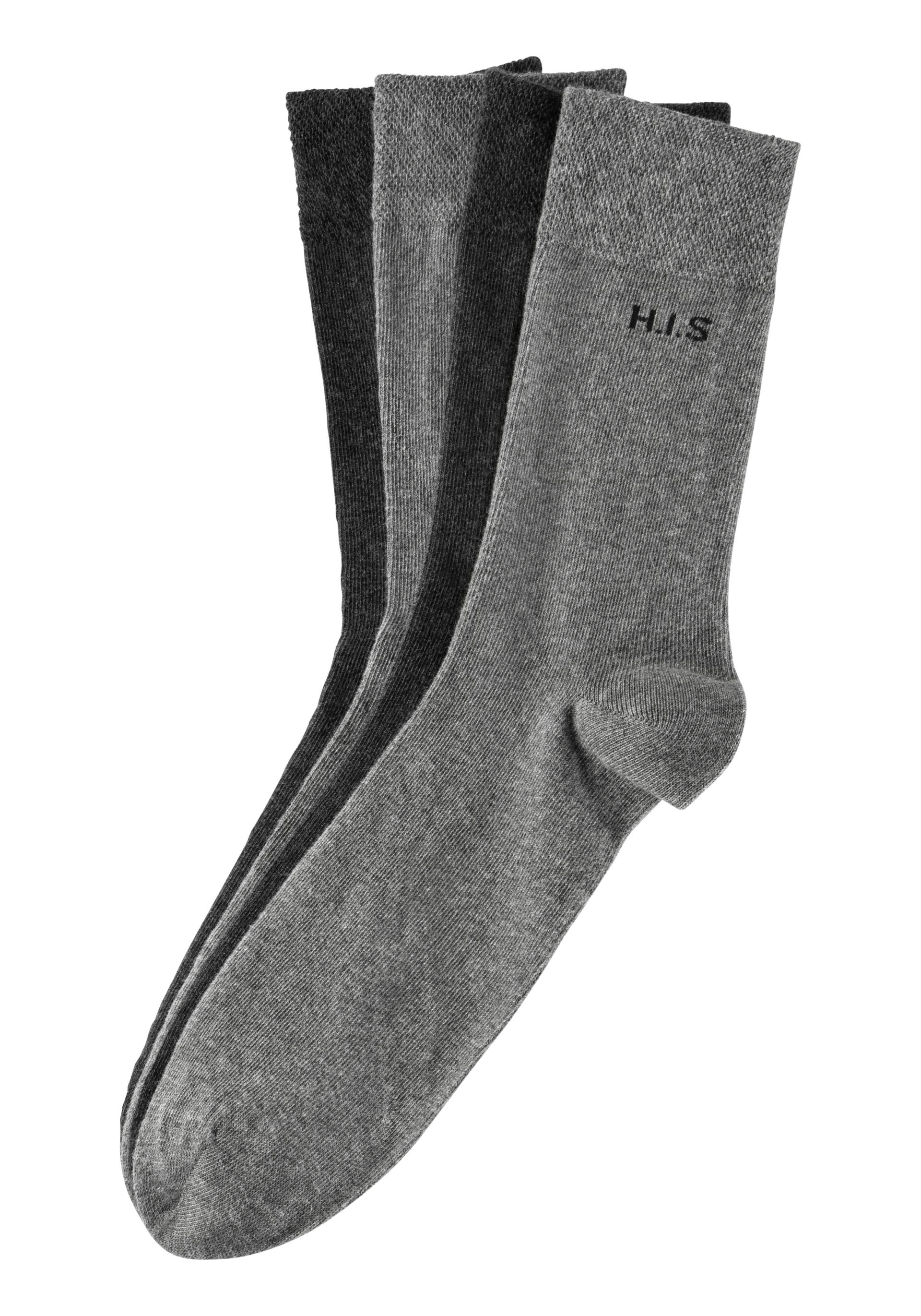 H.I.S Socken, (4 Paar), mit druckfreiem Bündchen von H.I.S