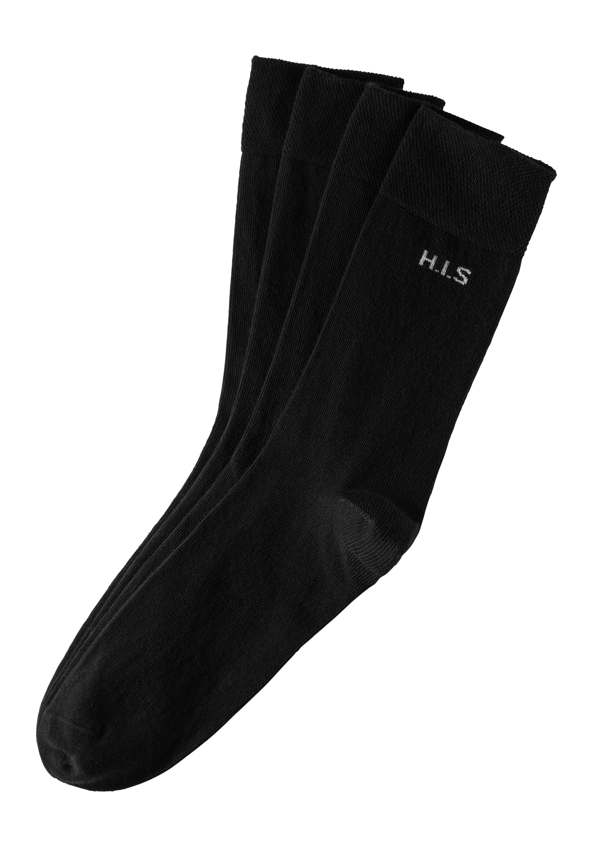 H.I.S Socken, (4 Paar), mit druckfreiem Bündchen von H.I.S