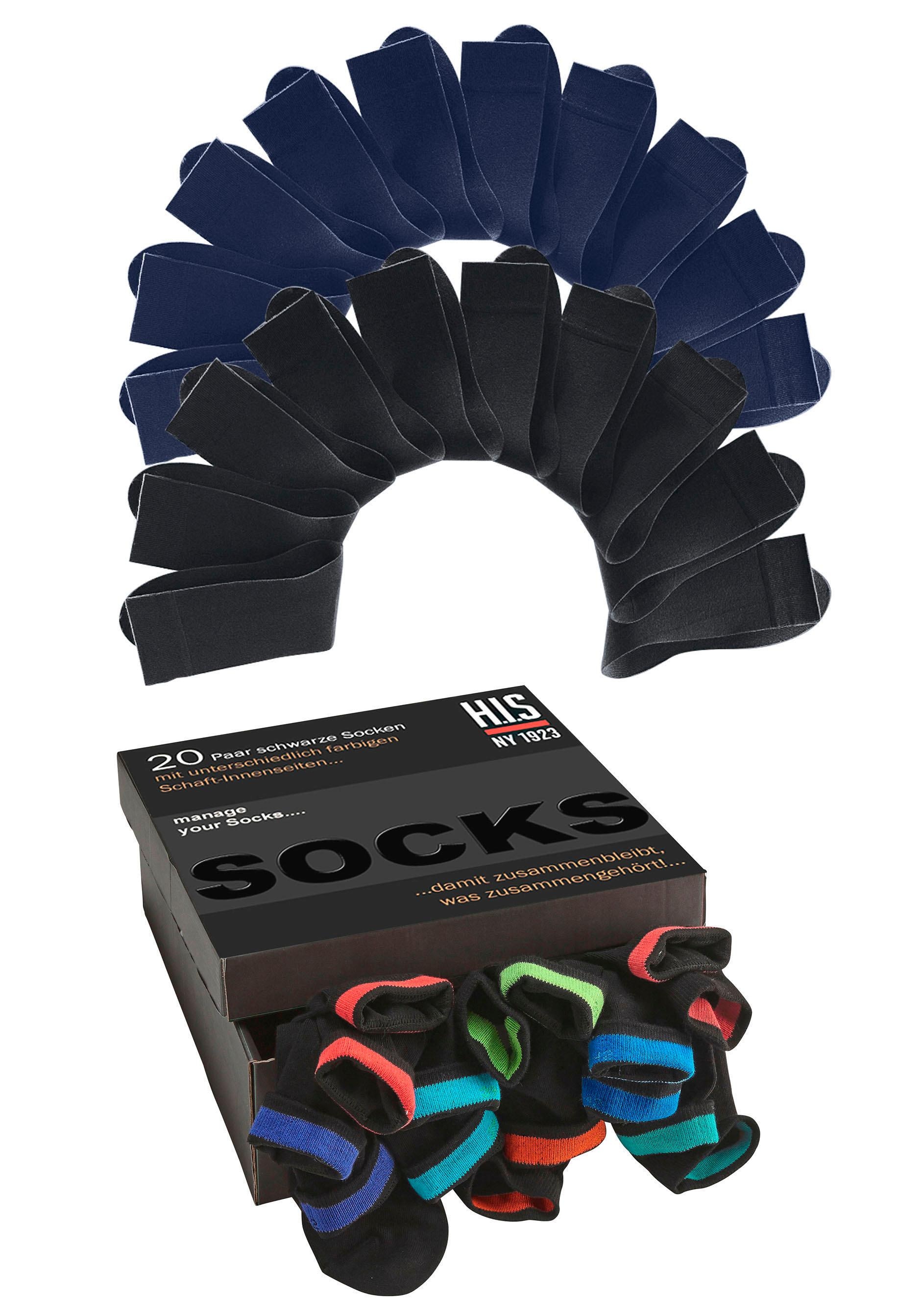 H.I.S Socken, (Box, 20 Paar) von H.I.S