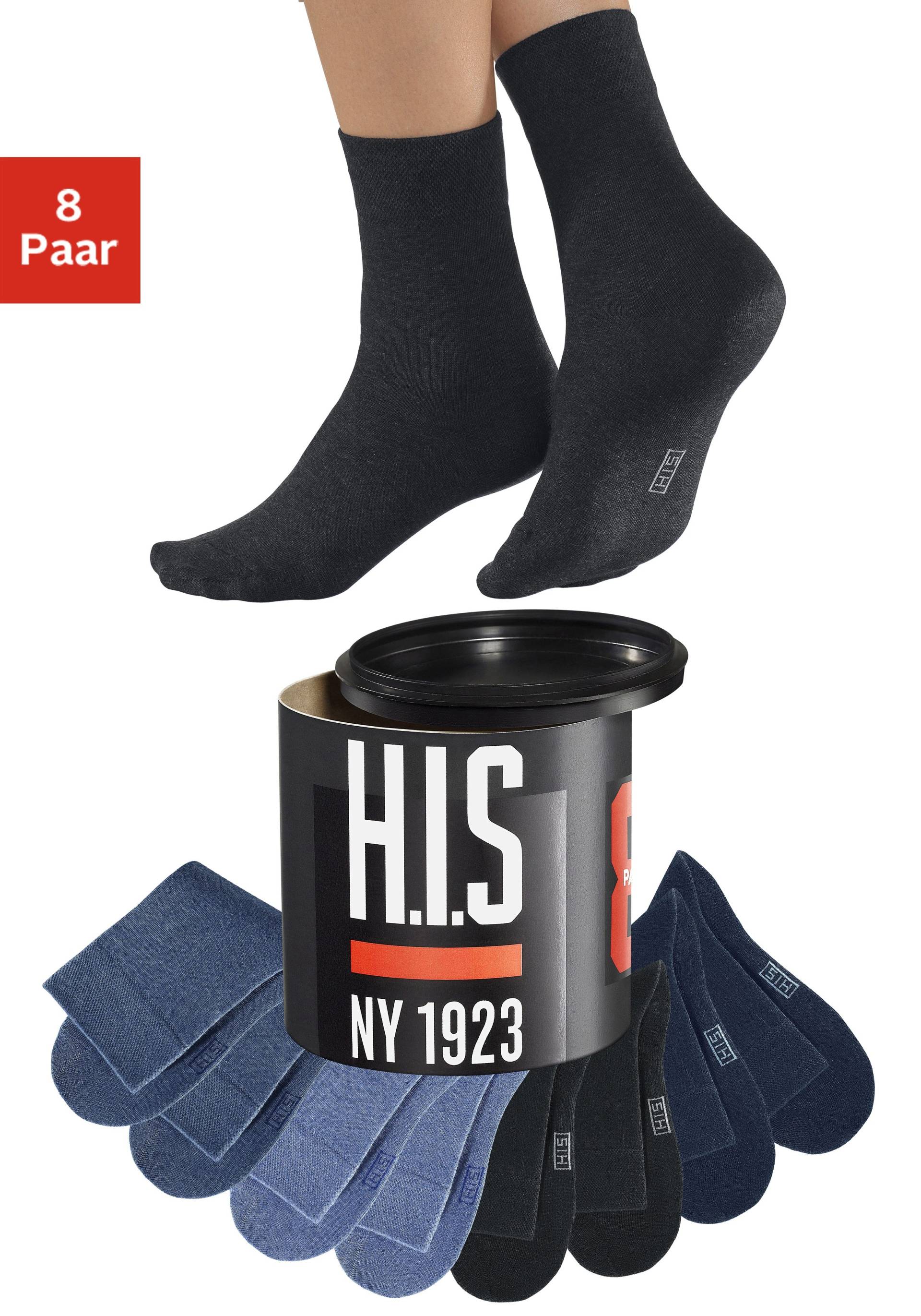 H.I.S Socken, (Dose, 8 Paar) von H.I.S