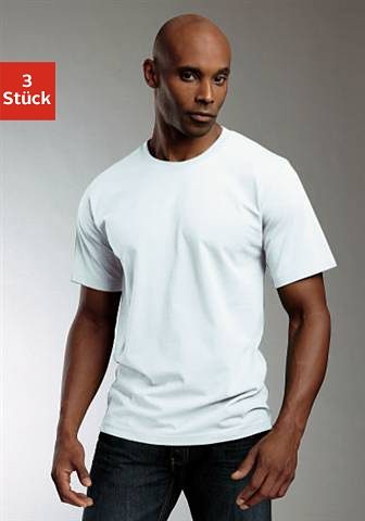 H.I.S T-Shirt, (3 tlg.), aus Baumwolle perfekt als Unterziehshirt von H.I.S