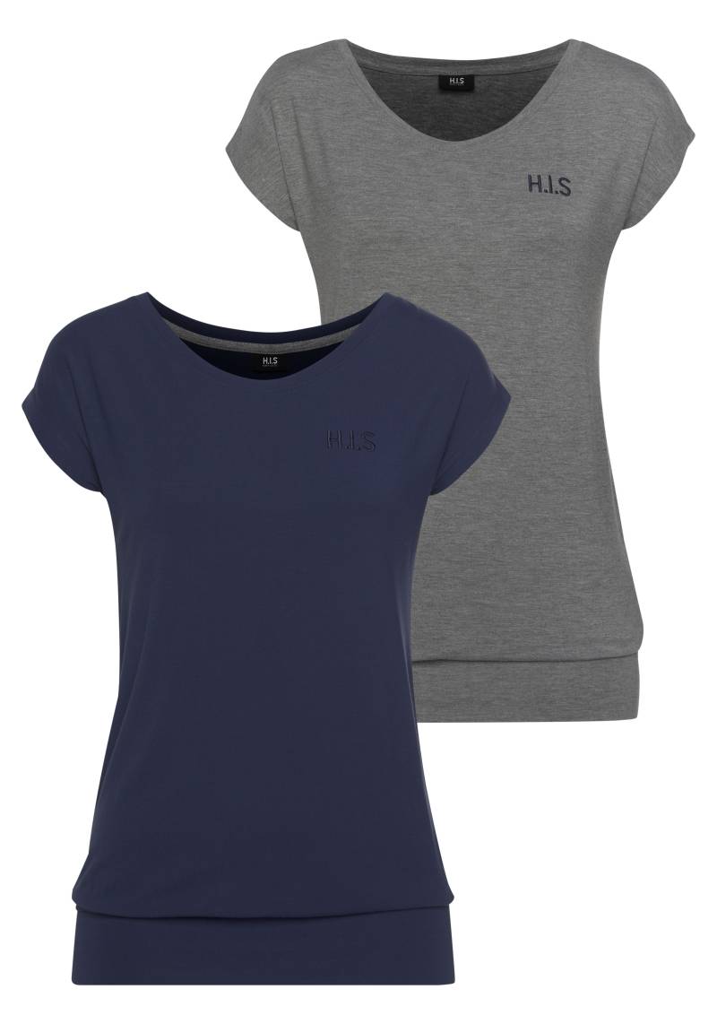 H.I.S T-Shirt »aus Viskose«, (2er-Pack) von H.I.S