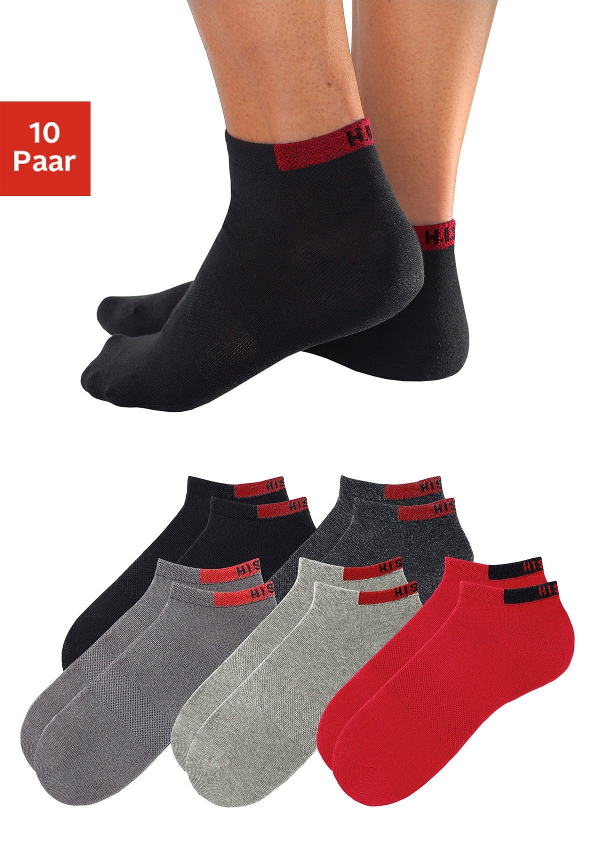 H.I.S Sneakersocken, (Set, 10 Paar) von H.I.S