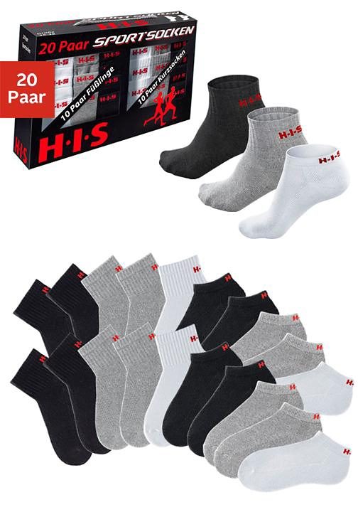 H.I.S Kurzsocken, (Set, 20 Paar) von H.I.S