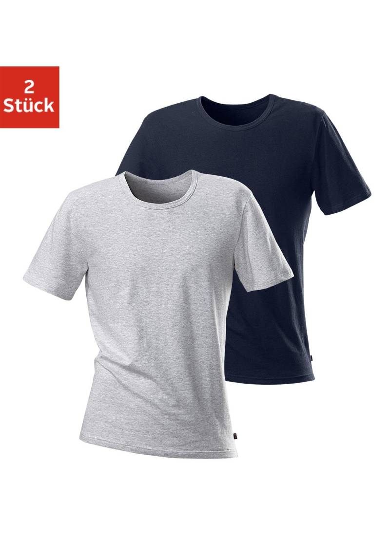 H.I.S T-Shirt, (2er-Pack), mit Rundhalsausschnitt perfekt als Unterziehshirt von H.I.S