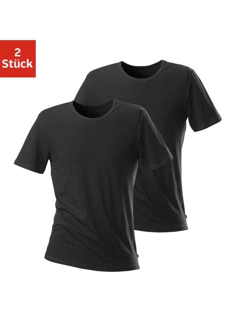 H.I.S T-Shirt, (2er-Pack), mit Rundhalsausschnitt perfekt als Unterziehshirt von H.I.S