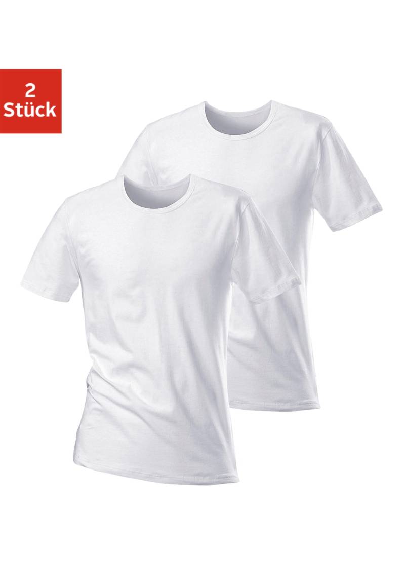 H.I.S T-Shirt, (2er-Pack), mit Rundhalsausschnitt perfekt als Unterziehshirt von H.I.S
