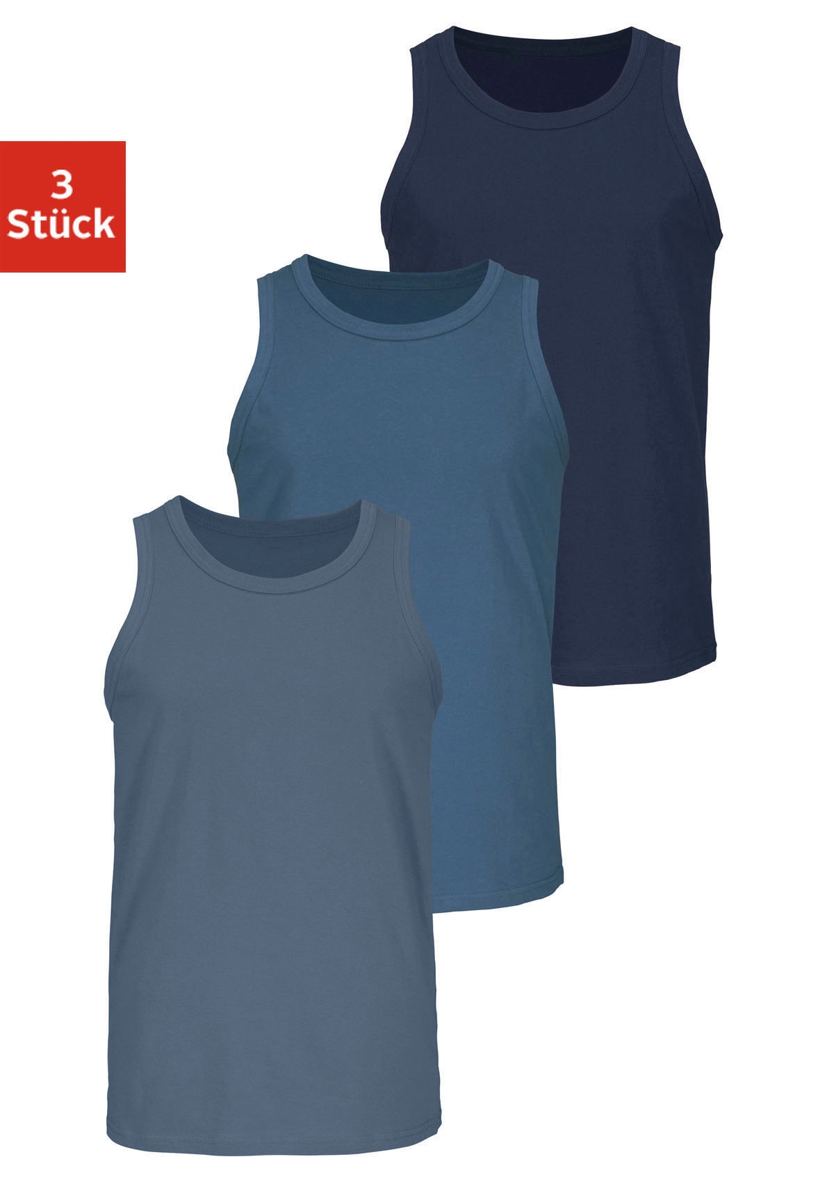 H.I.S Tanktop, (Packung, 3 tlg.) von H.I.S