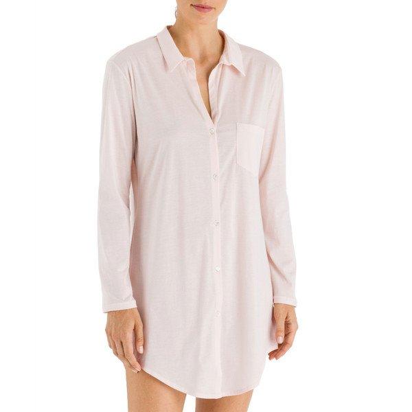 Cotton Deluxe - Nachthemd Langarm Damen Rosa S von HANRO
