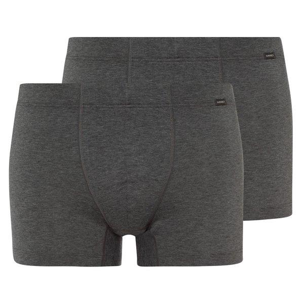 2er Pack Cotton Essentials - Retro Short Pant Herren Gewittergrau S von HANRO