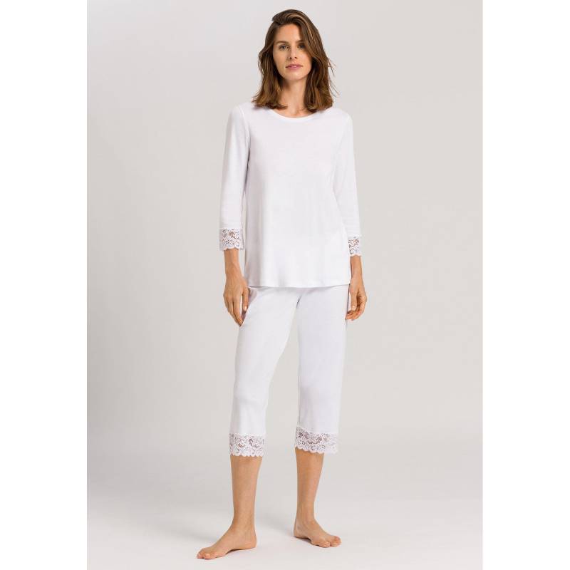 Pyjama 3/4 A. Damen Weiss L von HANRO