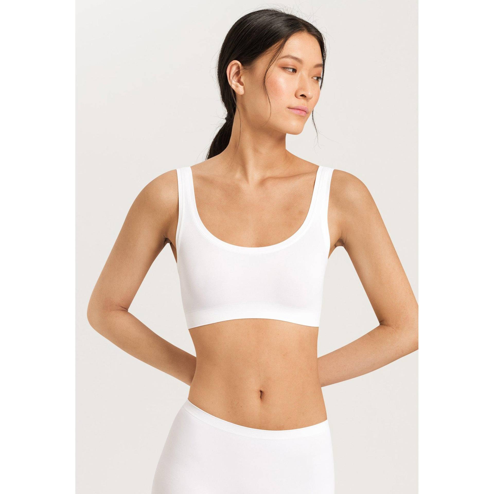 Sportlich Und Modern – Das Hanro Touch Feeling Bustier Ist Ein Allround-talent. Damen Weiss S von HANRO