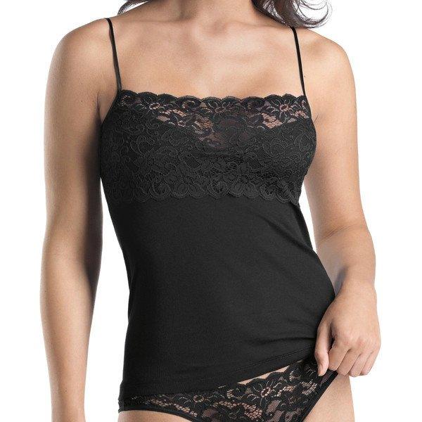 Moments - Spaghetti Top Damen Schwarz XS von HANRO