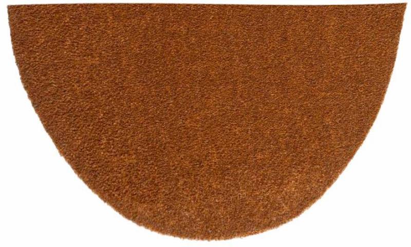 HANSE Home Fussmatte »Deko Soft, Türmatte«, halbrund, 7 mm Höhe, waschbar, Uni-Farben, Rutschfest, Robust, Pflegeleicht, Saugfähig von HANSE Home