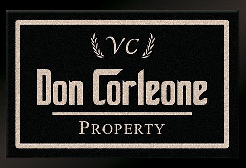 HANSE Home Fussmatte »Don Corleone - Mafia, Türmatte«, rechteckig, 7 mm Höhe, mit Spruch, Schrift, Robust, gummierte Rückseite, Waschbar von HANSE Home