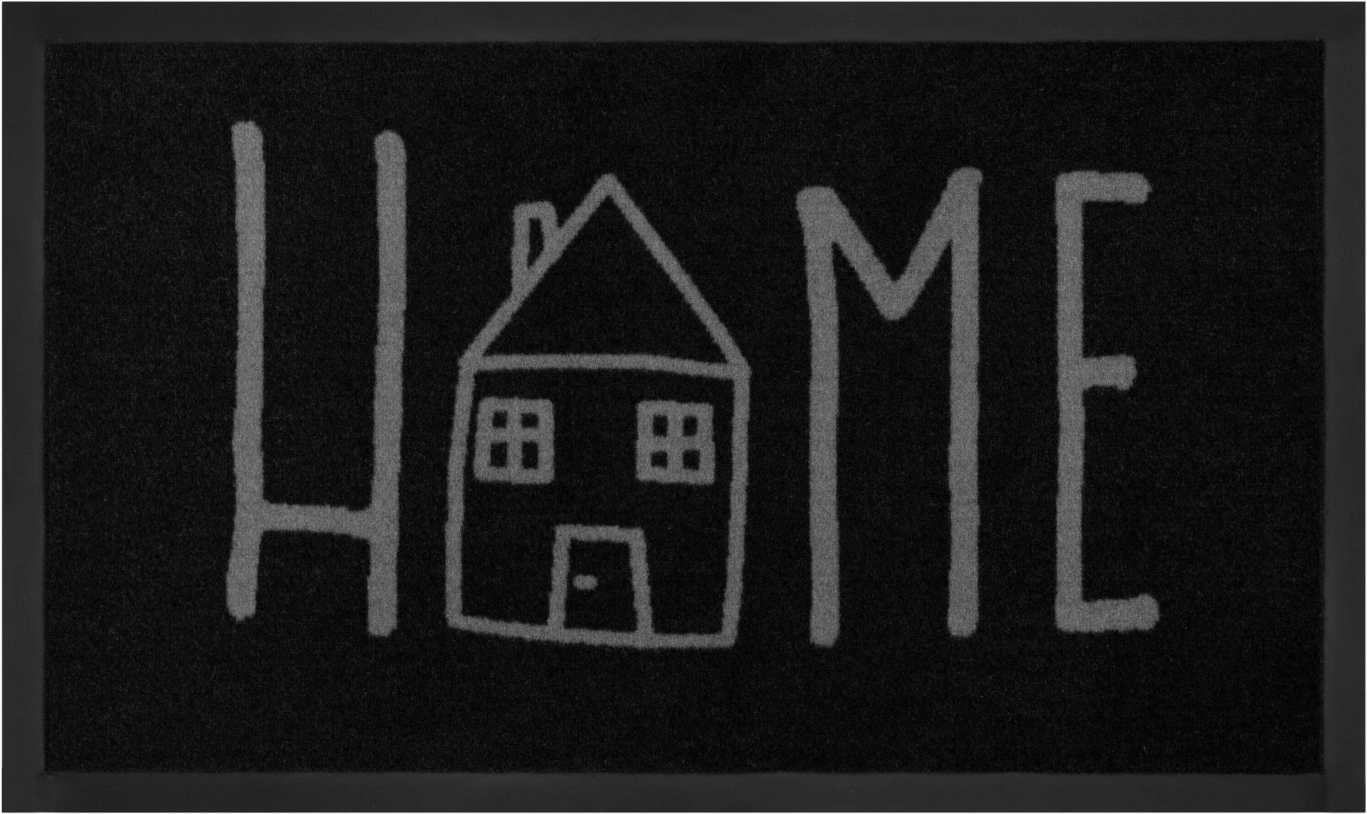 HANSE Home Fussmatte »Easy Home, Türmatte«, rechteckig, 5 mm Höhe, mit Spruch, Schrift Design, waschbar, Robust, Pflegeleicht, Rutschfest von HANSE Home