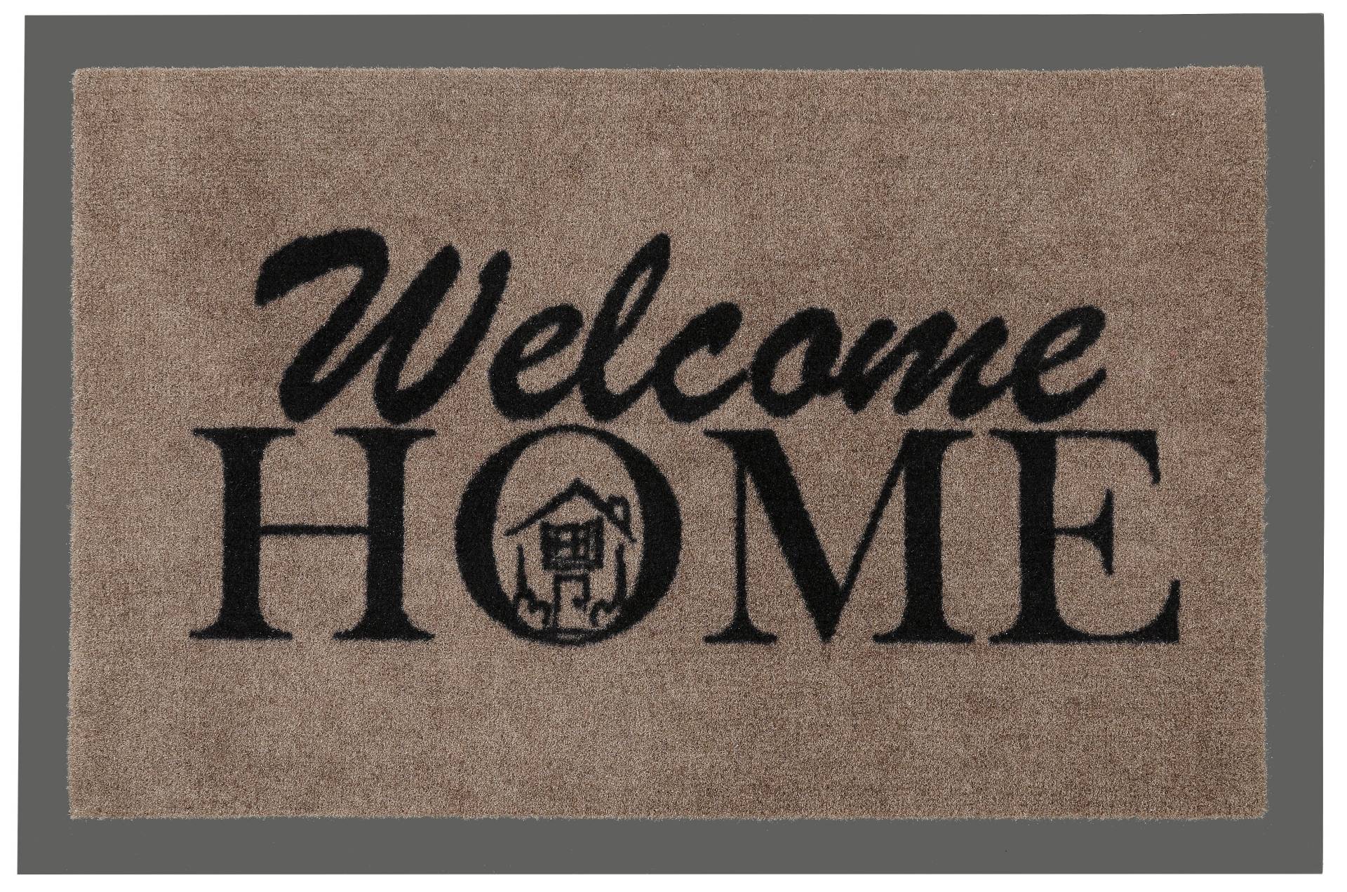 HANSE Home Fussmatte »Welcome Home«, rechteckig, mit Spruch, Schrift Design, waschbar, Robust, Eingang, Rutschfest von HANSE Home