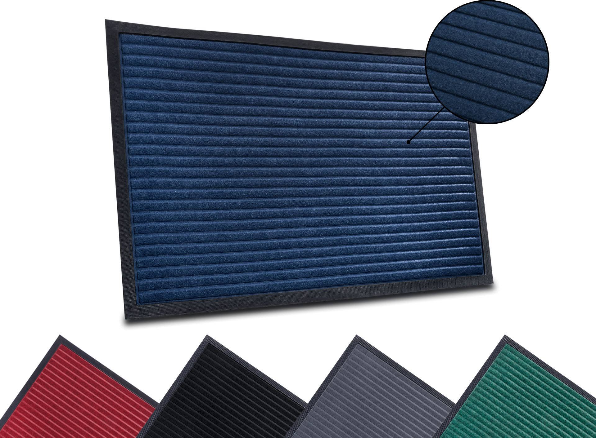 HANSE Home Fussmatte »High Low Striped Mat«, rechteckig, Schmutzfangmatte, rutschfest, waschbar, wetterfest, Innen, Aussen, Flur von HANSE Home