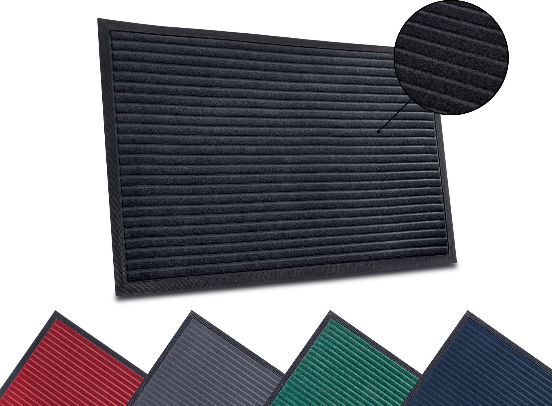 HANSE Home Fussmatte »High Low Striped Mat, Türmatte«, rechteckig, 5 mm Höhe, Schmutzfangmatte, rutschfest, waschbar, wetterfest, Innen, Aussen, Flur HANSE Home Fussmatte »High Low Striped Mat, Türmatte«, rechteckig, 5 mm Höhe, Schmutzfangmatte, rutschfest, waschbar, wetterfest, Innen, Aussen, Flur von HANSE Home