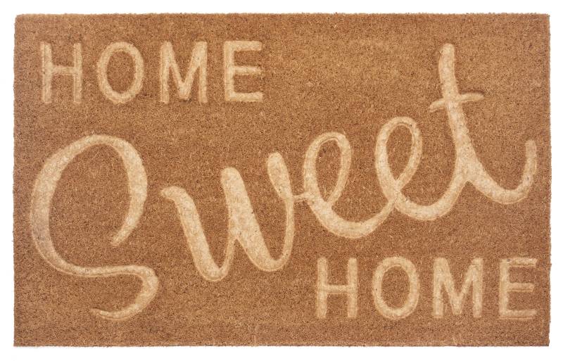 HANSE Home Fussmatte »Home Sweet Home, Türmatte«, rechteckig, 15 mm Höhe, Kokos, Schmutzfangmatte, Outdoor, Rutschfest, Innen, Kokosmatte, Flur von HANSE Home