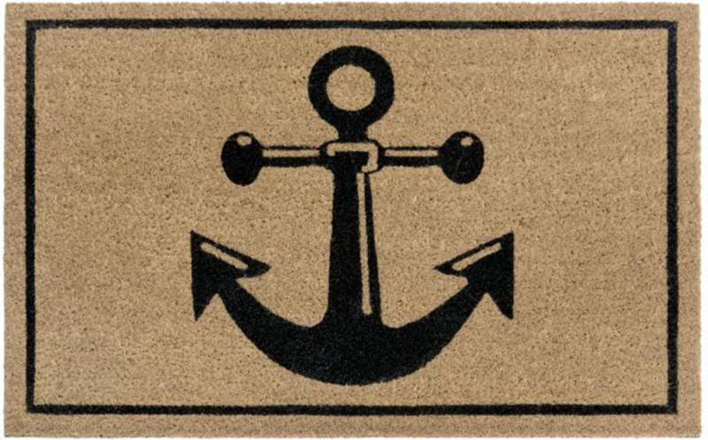 HANSE Home Fussmatte »Kokos Anchor, Türmatte«, rechteckig, 15 mm Höhe, Kokos, Schmutzfangmatte, Outdoor, Rutschfest, Innen, Kokosmatte, Flur von HANSE Home