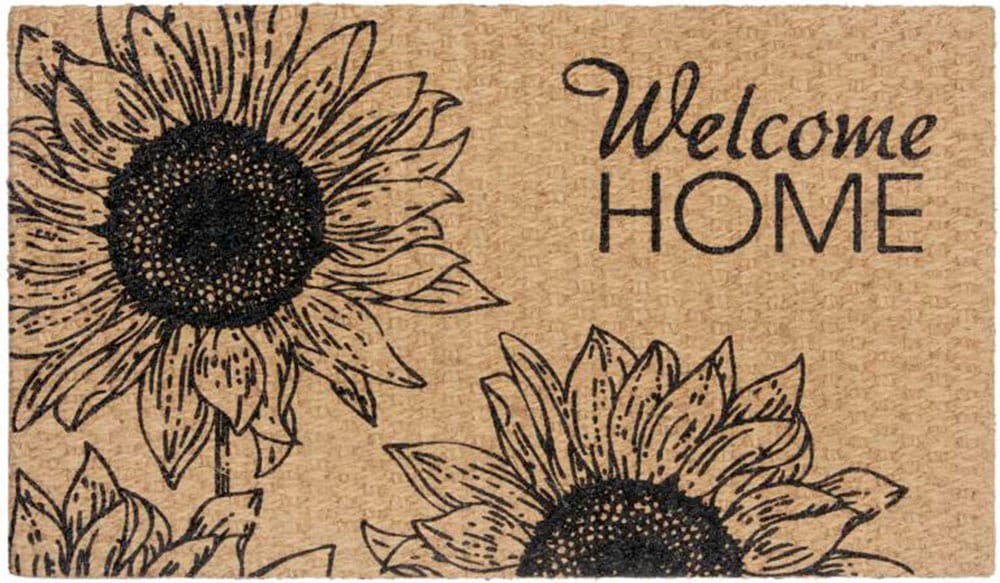 HANSE Home Fussmatte »Kokos Braided Flower Welcome Home«, rechteckig von HANSE Home