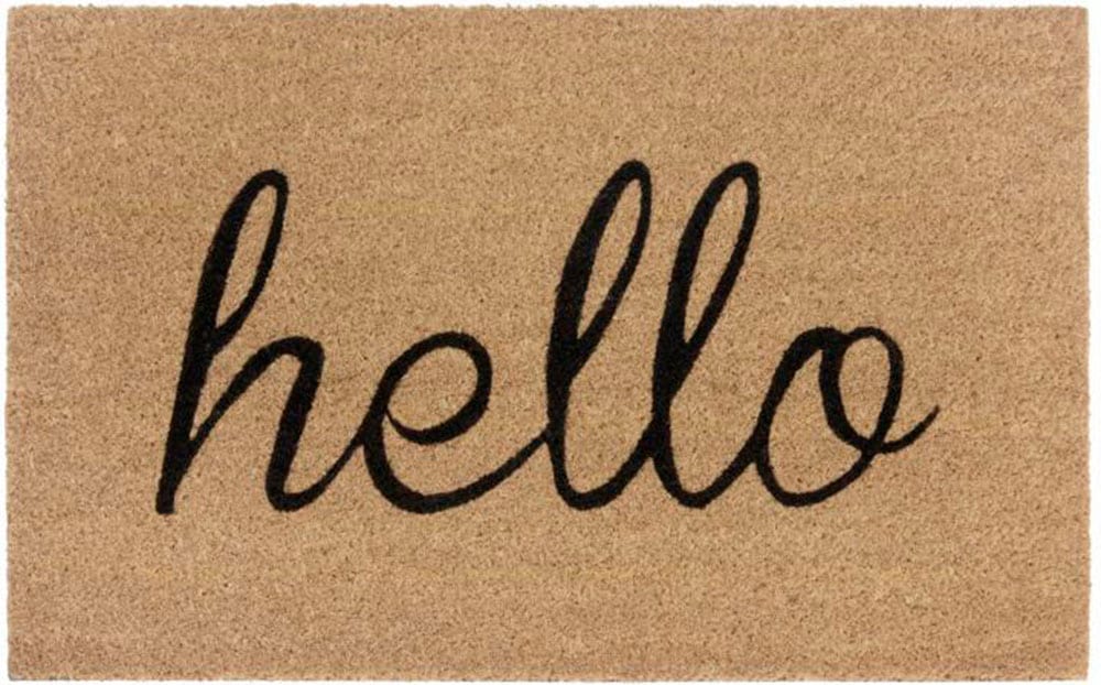 HANSE Home Fussmatte »Kokos Handwritten Hello«, rechteckig von HANSE Home