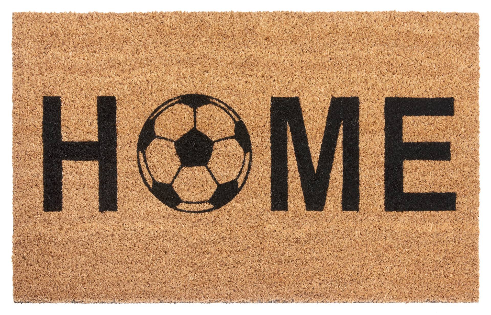 HANSE Home Fussmatte »Kokos Home Soccer«, rechteckig, Kokos, Schmutzfangmatte, Outdoor, Rutschfest, Innen, Kokosmatte, Flur von HANSE Home