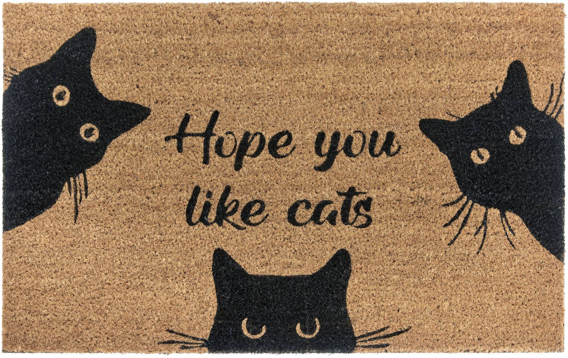 HANSE Home Fussmatte »Mix Mats Kokos Cat Fan«, rechteckig, Kokos, Schmutzfangmatte, Outdoor, Rutschfest, Innen, Kokosmatte, Flur von HANSE Home